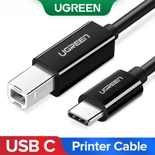 สินค้า UGREEN สายเคเบิล Type C USB C เชื่อมต่อ USB Type B 2.0 สำหรับเครื่องพิมพ์ สแกนเนอร์ และอีกมากมาย ขนาด 1, 2, 3 ม. สีดำ