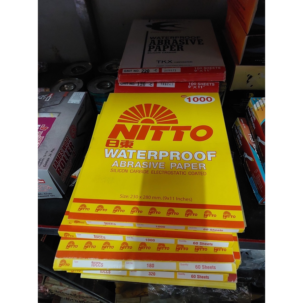 กระดาษทราย-ตรานกนางแอ่น-bosch-nitto-เบอร์-80-120-180-220-500-1000-ราคาต่อแพ็ค