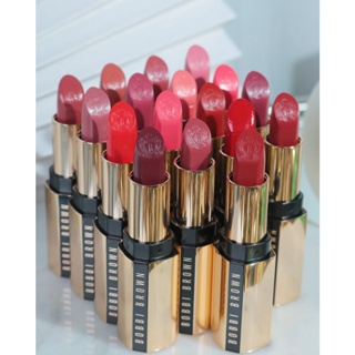 NOV01 ส่งฟรี BOBBI BROWN LUXE LIPSTICK 3.5g ลิปสติก Pink Nude / Pink Buff / Afternoon Tea / Plaza Peach / City Dawn