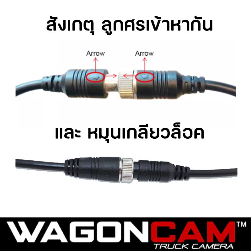 wagoncam-สายสัญญานกล้องติดรถบรรทุก