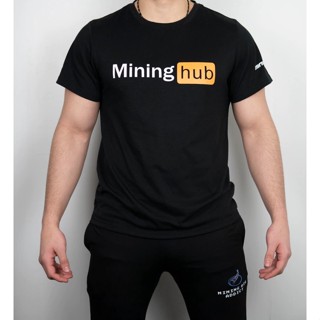 Crypto HUB MINING เสื้อเชิ้ต คอมเบ็ด 30S ดิสโตร สําหรับผู้ชาย ผู้หญิง