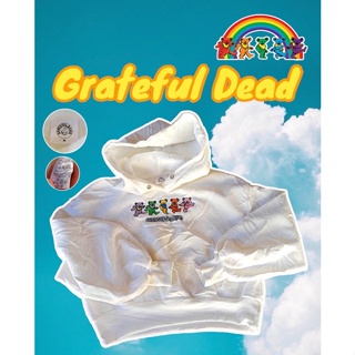 Grateful Dead เสื้อสเวตเตอร์แขนยาว งานปักและมีป้าย