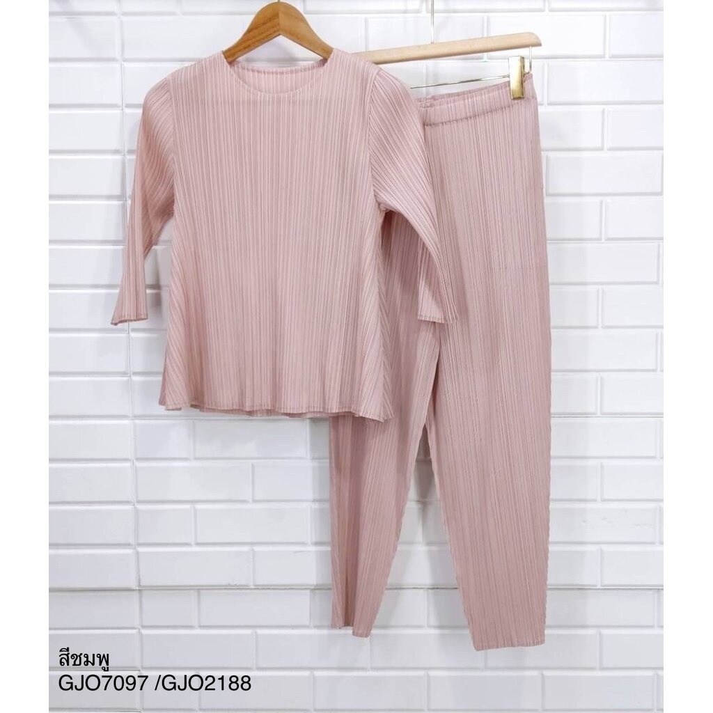 2MUAY รุ่น GJO7097/GJO2188 เซ็ตพลีทคุณภาพ 5สี FREE SIZE BASIC ROUND ...