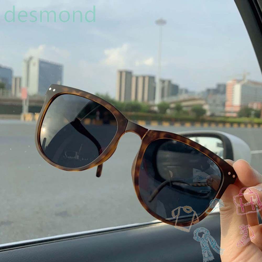 ภาพหน้าปกสินค้าDesmond แว่นตากันแดด Polarized แฟชั่น Uv400 ทรงกลมแว่นตาพับได้แบบพกพาสําหรับผู้หญิง