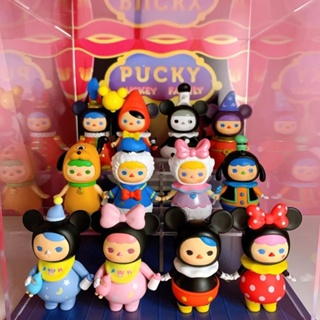 Disney [พร้อมส่ง] ฟิกเกอร์ POPMART Pucky Pucky Mickey Family Series ของขวัญวันเกิด สําหรับตกแต่ง