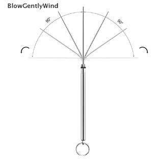 Blowgentlywind ไม้จิ้มฟันสเตนเลส ขนาดเล็ก ใช้ซ้ําได้ พร้อมกล่องไม้จิ้มฟัน กันน้ํา BGW