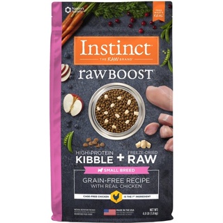 อาหารสุนัข Instinct Raw Boost สูตร Grain Free Recipe With Real Chicken Small Breed สำหรับสุนัขพันธุ์เล็ก ขนาด 1.8 kg