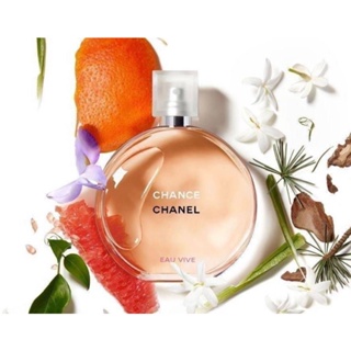 แท้กล่องซีล Chanel Chance Eau Vive EDT 100ml  🔺4,850฿ ส่ง​ฟรี​