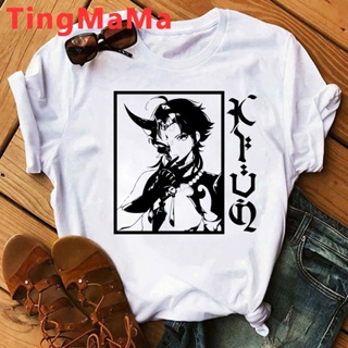 Genshin Impact Hu Tao Xiao Kaedehara Kazuha t-shirt female grunge vintage harajuku kawaii clothes  couple clothes_05