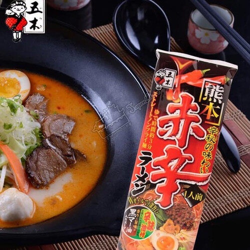 instant-ramen-kumamoto-spicy-dry-123g-made-in-japan-ราเมงกึ่งสำเร็จรูป-รสเผ็ด-ราเมง-คุมาโมโตะ-สไปซี่