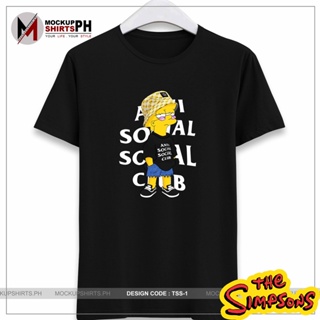 Anti Social Social Club THE SIMPSONS SHIRT TSS-1 TShirt High Quality Cotton Unisex Asia Size #COD_07