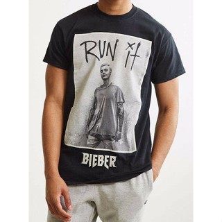 เสื้อยืดพิมพ์ลาย เสื้อยืด Justin Bieber Purpose Tour IT สำหรับผู้ชาย