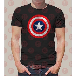 Marvel Avengers Superhero Captain America Shield Distressed Unisex Gildan Premium S to 5XL T-Shirt_05