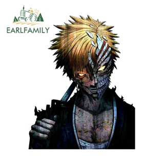 Earlfamily สติกเกอร์ ลายการ์ตูน BLEACH Kurosaki Ichigo 13 ซม. x 10.3 ซม. สําหรับติดตกแต่งรถยนต์