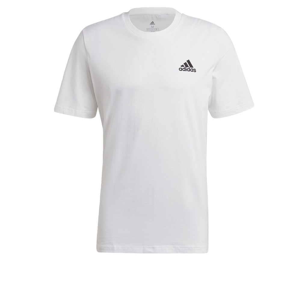 adidas-ไลฟ์สไตล์-เสื้อยืด-essentials-embroidered-small-logo-ผู้ชาย-สีขาว-gk9640