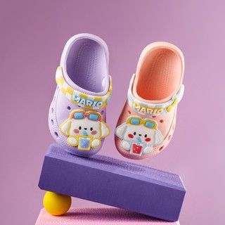 รองเท้าแตะ Crocs ลายการ์ตูนมาริโอ้ กันลื่น แฟชั่นฤดูร้อน สําหรับเด็กผู้ชาย และเด็กผู้หญิง อายุ 1-3 ปี 2 ปี