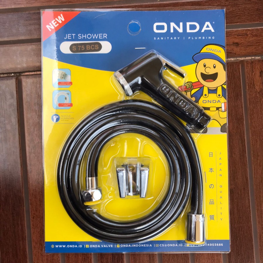 JET SHOWER ONDA S 75 BCS BLACK // BIDET SITTING TOILET SHOWER | Shopee ...