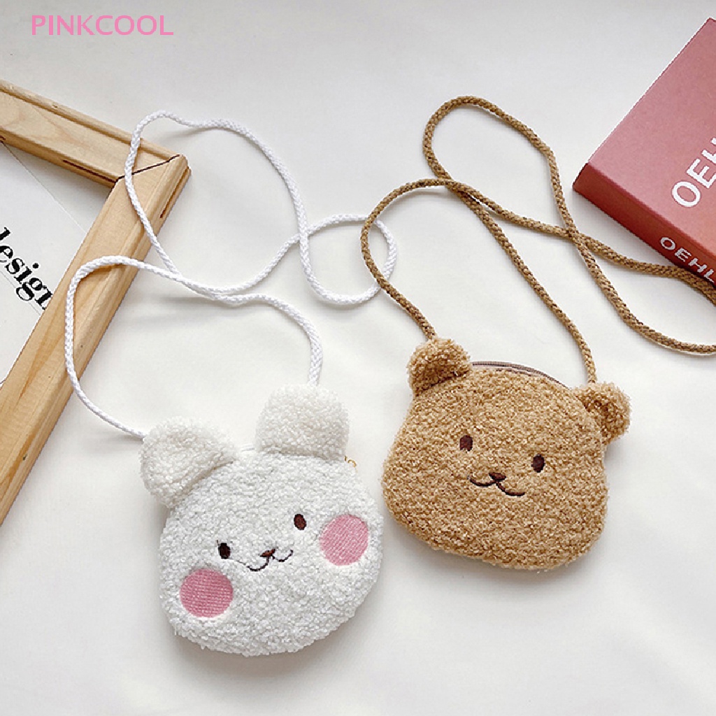 pinkcool-กระเป๋าเป้สะพายหลัง-กระเป๋าใส่เหรียญ-ตุ๊กตาหมี-สําหรับเด็ก-ขายดี