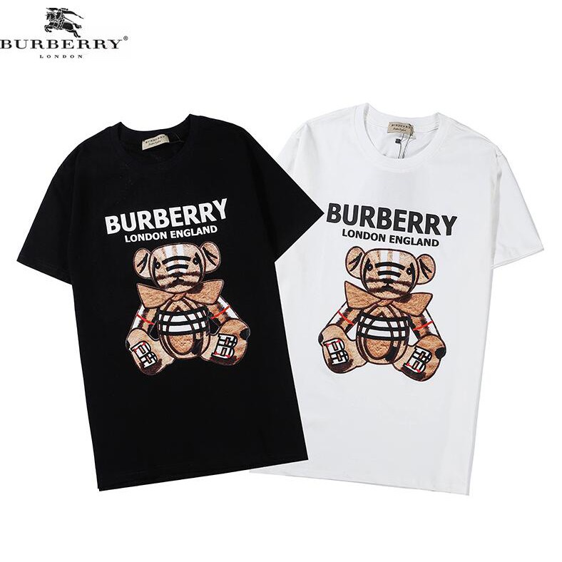 เสื้อยืดแขนสั้นผ้าฝ้ายพิมพ์ลาย-burberry-แฟชั่น-unisex-01