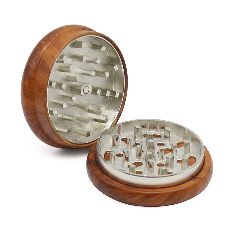 high-quality-68mm-2-layer-handmade-natural-wooden-metal-herb-grinder