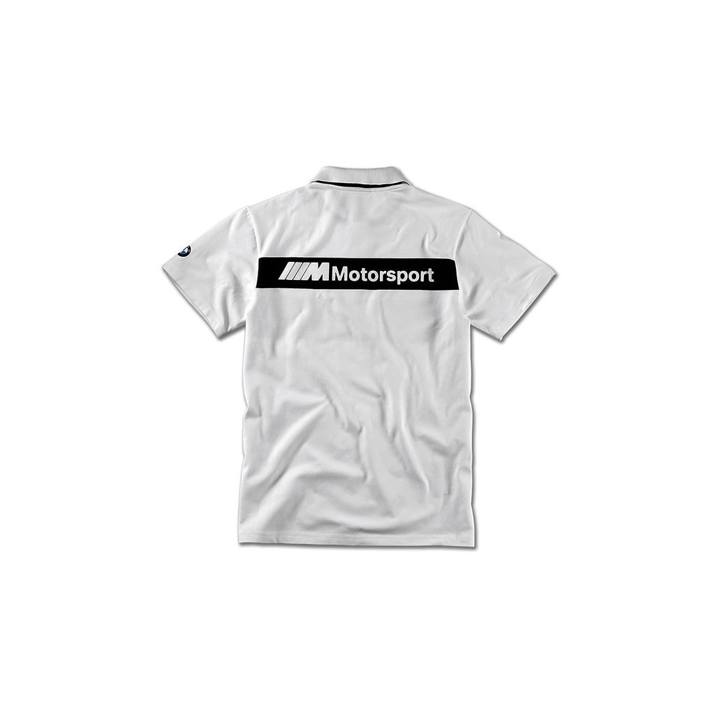 bmw-motorsport-เสื้อโปโลบุรุษ-สีขาว-ดำ-ไซต์-s