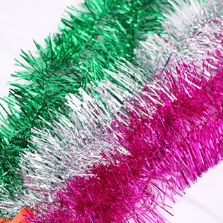 สายรุ้งประดับต้นคริสต์มาส สายรุ้งตกแต่ง มีถึง7สี เลือกสีได้ สีสันสวยงาม ยาว 1.2 เมตร