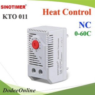 .เครื่องควบคุมอุณหภูมิ KTO011 0-60 องศา NC ตัดไฟ Heater เมื่ออุณหภูมิสูงขึ้น ถึงที่ตั้งค่าไ�