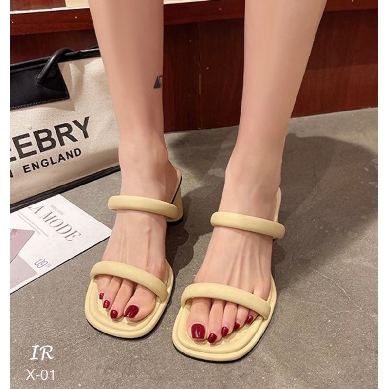 x-01-รองเท้าส้นสูงหนังนิ่มสวมสูง-2-5-นิ้ว-ช่วงนี้สีสันโทนพาสเทล