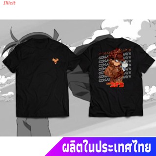 Illicit นักสืบโคนันเสื้อยืดผู้ชาย เสื้อยืดพิมพ์ลาย Detective Conan แฟชั่นสตรี Detective Conan Popular T-shirts