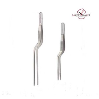 Tweezer ที่คีบ 2 ขนาด / ที่คีบสแตนเลส สำหรับคีบอาหาร ขนม เม็ดมุก ตกแต่งจาน