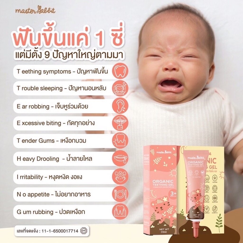 master-rabbit-มาสเตอร์-แรบบิท-teeting-gel-เจลแก้ปวดเหงือกเด็กฟันขึ้น-แผลร้อนใน-แผลในปาก