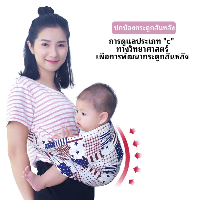 ภาพสินค้าเป้อุ้มเด็กแรกเกิด เป้อุ้มเด็ก Baby Carrier ผ้าอุ้มเด็กแรกเกิด เป้อุ้ม เปลอุ้มเด็ก ปรับได้ ผ้าอุ้มเด็กทารก สวมใส่สบาย จากร้าน 7fw7ozpgbs บน Shopee ภาพที่ 2