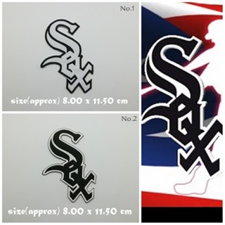 ตัวรีดติดเสื้อ baseball Chicago White Sox ตกแต่งเสื้อผ้า แจ๊คเก็ต Embroidered Iron on Patch  DIY