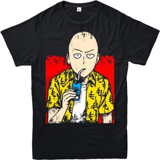 เสื้อยืดลําลอง พิมพ์ลาย Saitama One-punch Man คุณภาพสูง แฟชั่นฤดูร้อน สําหรับผู้ชายสามารถปรับแต่งได้_07