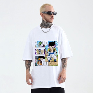 Gotenks Dragon Ball Anime T-Shirt for Men nspired Cotton Loose Clothing Oversize Tee Shirtsเสื้อยืด_05