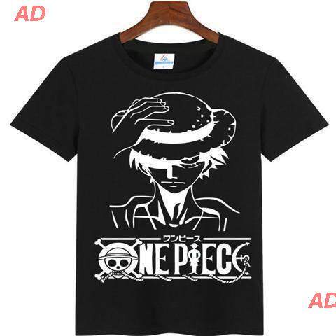 เสื้อยืดแขนสั้น-ad-เสื้อยืดยอดนิยม-anime-hoodiebaju-t-shirt-lelaki-one-piece-luffy-เสื้อ-one-piece-53