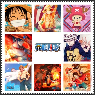 ❣️ อุปกรณ์ทําความสะอาดแว่นตา ลายการ์ตูนอนิเมะ One Piece 1 ชิ้น ❣️ ผ้าเช็ดทําความสะอาดเลนส์โทรศัพท์ และแว่นตา