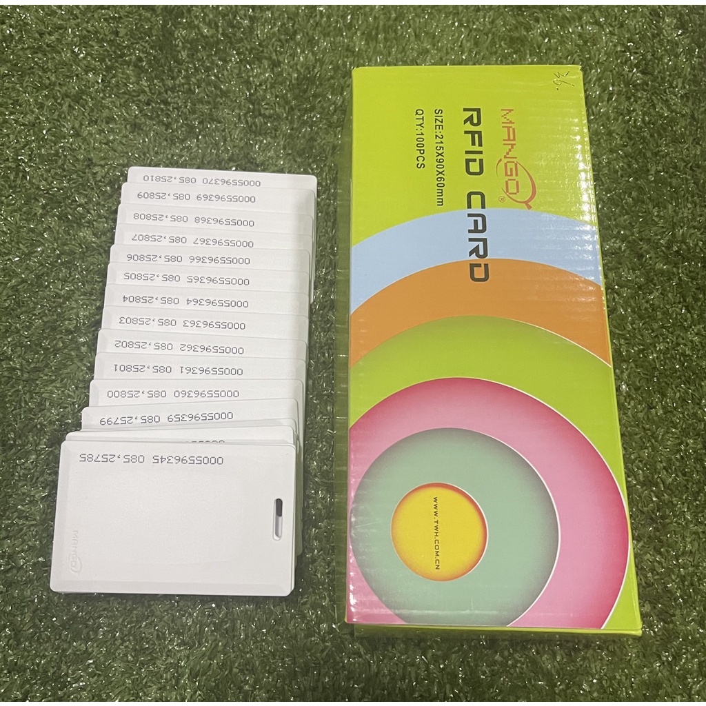 บัตรคีย์การ์ด เเบบหนา แบบเรียงเบอร์ ยี่ห้อ Mango ชนิด RF-ID Card 125 kz ...