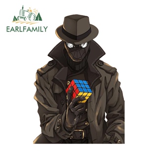Earlfamily สติกเกอร์ ลายการ์ตูน Spider Man Marvel ป้องกันรอยขีดข่วน สําหรับติดตกแต่งหน้าต่างรถยนต์ 13 ซม. x 9.2 ซม.