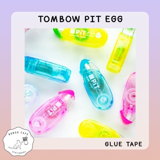 Tombow Pit Egg Glue Tape Acid free (6mm. x 6m. - 7m.) // ทอมโบ พิท เอ้ก เทปกาว ไร้สารเคมี ขนาด 6 มม. x 6-7 ม.