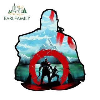 Earlfamily สติกเกอร์ไวนิล ลาย God of War ป้องกันรอยขีดข่วน ขนาด 13 ซม. x 11.2 ซม. สําหรับตกแต่งรถยนต์