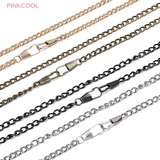 Pinkcool สายโซ่โลหะ ยาว 120 ซม. แบบเปลี่ยน สําหรับกระเป๋าสะพายไหล่ DIY
 มาแรง