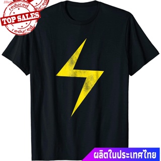 เสื้อยืดกีฬา Marvel Ms. Marvel Lightning Bolt Icon Graphic T-Shirt Sports T-shirt_01