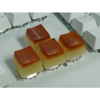 ปุ่ม keyboard คาราเมล พุดดิ้ง Caramel Pudding Keycaps | Shopee Thailand