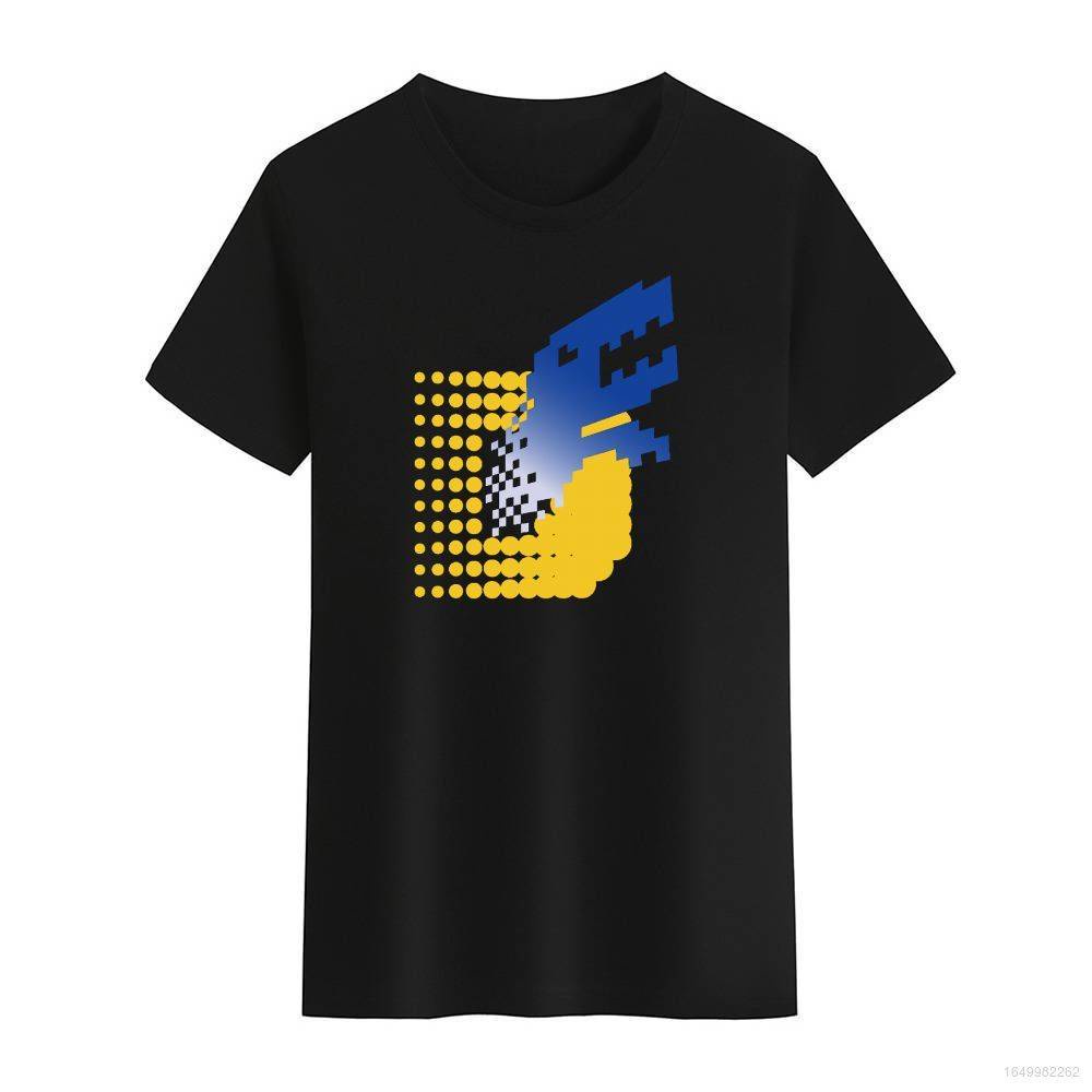 cute-digimon-tamers-pixel-logo-t-shirt-for-men-women-black-white-tees-round-neck-unisex-t-shirt-tops-11