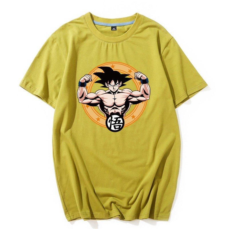 เสื้อยืดแขนสั้นพิมพ์ลาย-dragon-ball-z-saiyan-gokuเสื้อยืด-เสื้อผู้ชายเท่-04