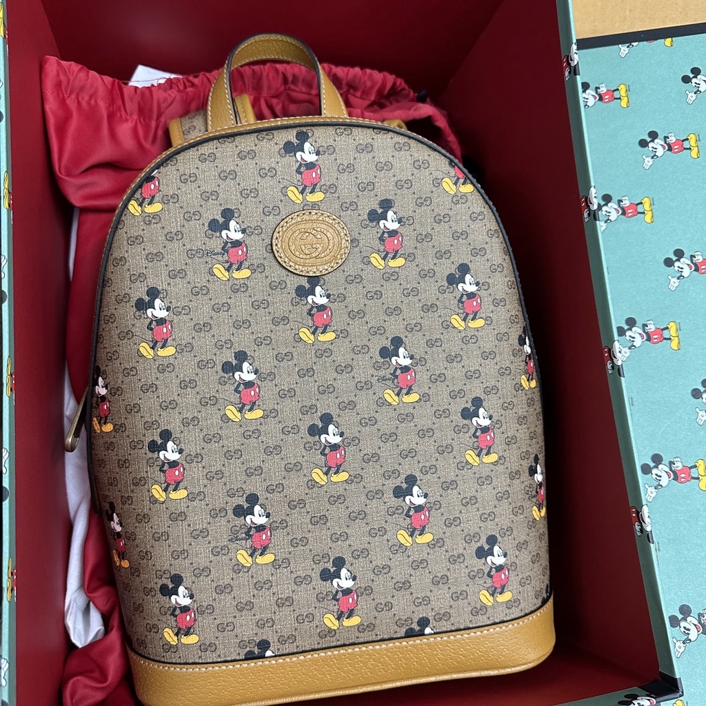 SALE Gucci x Disney Mickey Mouse Backpack Shopee Thailand