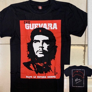 เสื้อยืดราคาถูกเสื้อยืดแขนสั้นลําลอง พิมพ์ลาย Che Guevara สีดํา ขนาดใหญ่ พลัสไซซ์ ไซซ์   สําหรับผู้ชาย ให้เป็นของขวัญวัน