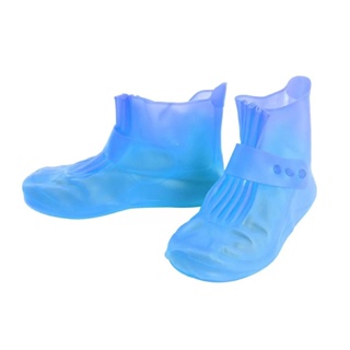 MODERNHOME  รองเท้ายางกันน้ำ เบอร์ 34-35 สีน้ำเงิน ผลิตจาก ยางซิลิโคน ยีดหยุ่น นิ่ม คุณภาพดี กันน้ำได้ 100%