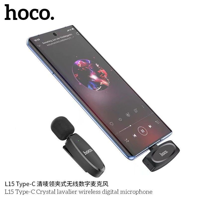 HOCO L15 / HK61 ไมค์ไร้สาย iOS, Type-C ตัดเสียงรบกวน ไมค์คู่ SMR ไมค์ไลฟ์สด ไมค์หนีบปกเสื้อ hc6